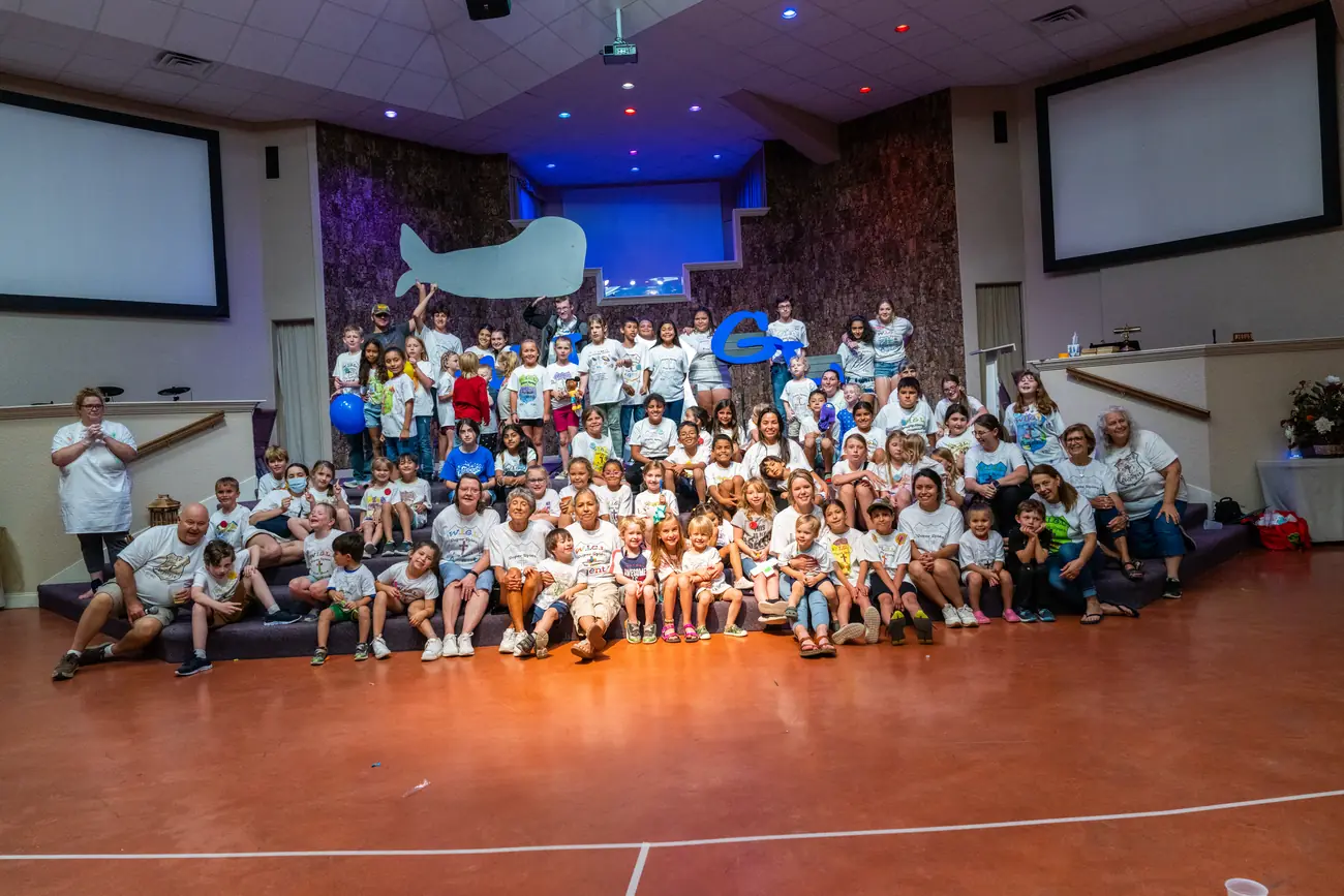 Kids at Vacation Bible School